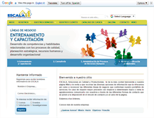 Tablet Screenshot of escalasoluciones.com
